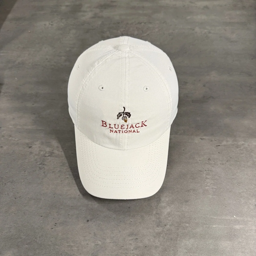 Imperial Bluejack National Hat White‎ Golf Performance Adjustable Cap Texas